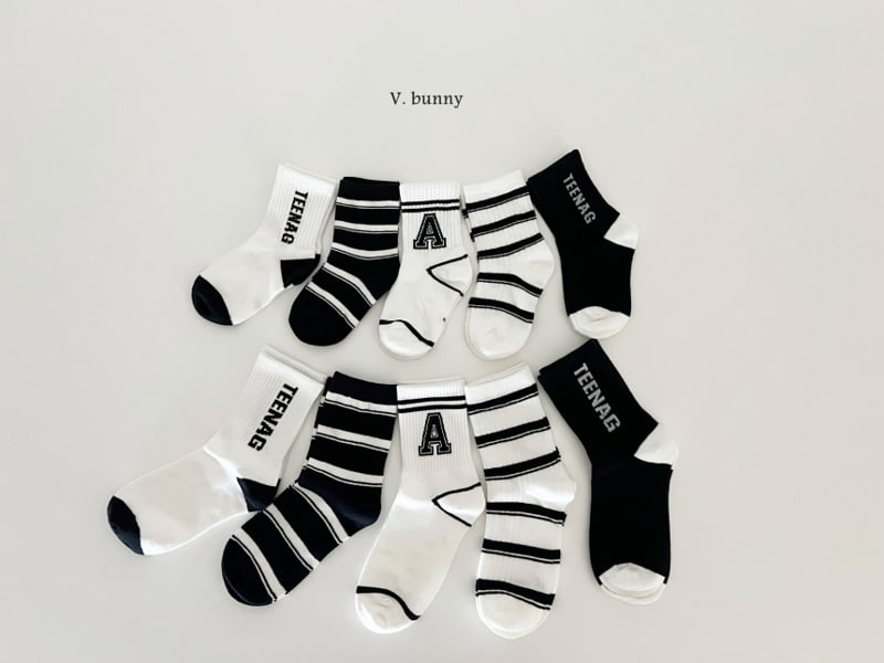 V Bunny - Korean Children Fashion - #minifashionista - 18 Socks - 5