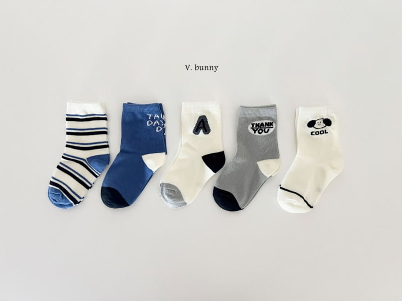 V Bunny - Korean Children Fashion - #minifashionista - Thank You Socks