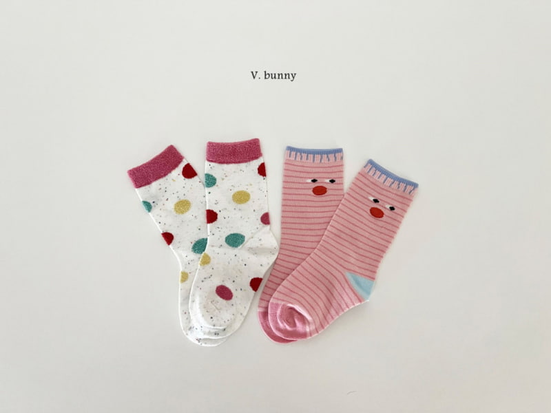 V Bunny - Korean Children Fashion - #minifashionista - Rabbit Socks - 6