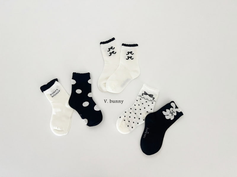 V Bunny - Korean Children Fashion - #minifashionista - Winter Socks - 8