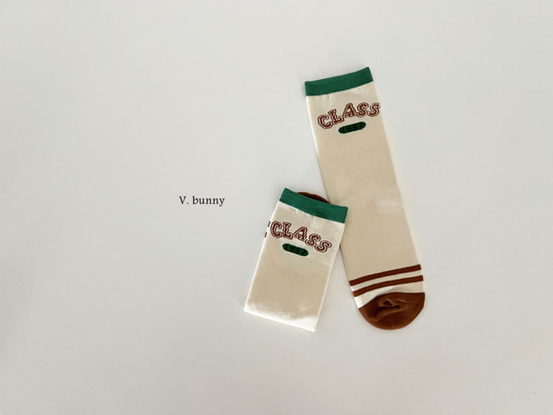 V Bunny - Korean Children Fashion - #prettylittlegirls - Class Socks - 6