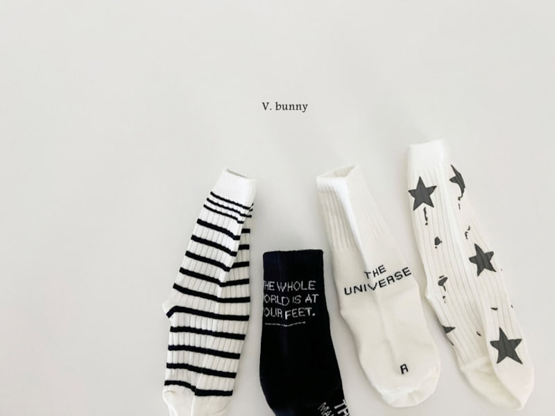 V Bunny - Korean Children Fashion - #prettylittlegirls - Star Socks - 8