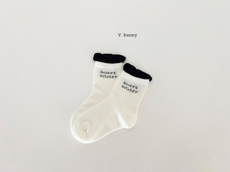 V Bunny - Korean Children Fashion - #prettylittlegirls - Winter Socks - 9