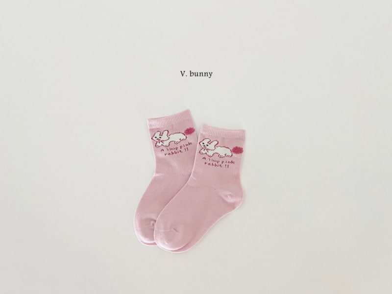 V Bunny - Korean Children Fashion - #prettylittlegirls - Rabbit Cherry Socks - 7