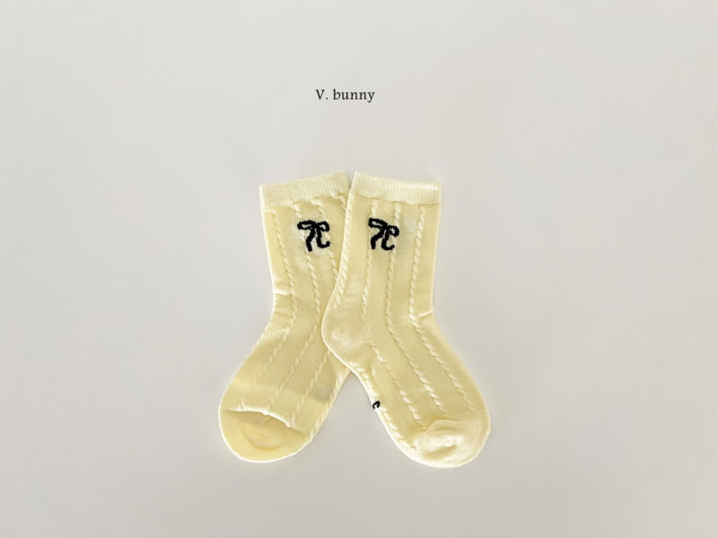 V Bunny - Korean Children Fashion - #stylishchildhood - 5 Color Ribbon Socks - 7