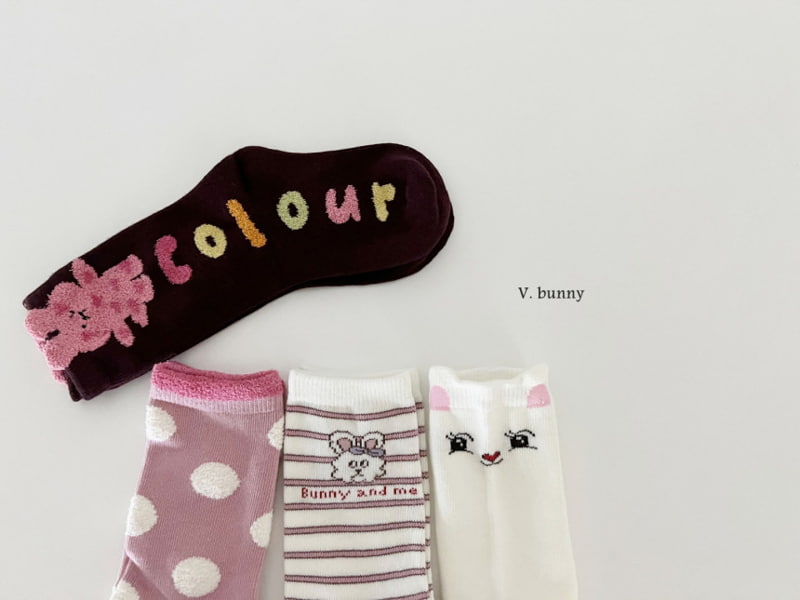 V Bunny - Korean Children Fashion - #stylishchildhood - Bunny And Me Socks - 3