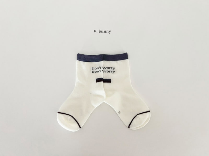 V Bunny - Korean Children Fashion - #stylishchildhood - Worry Socks - 9