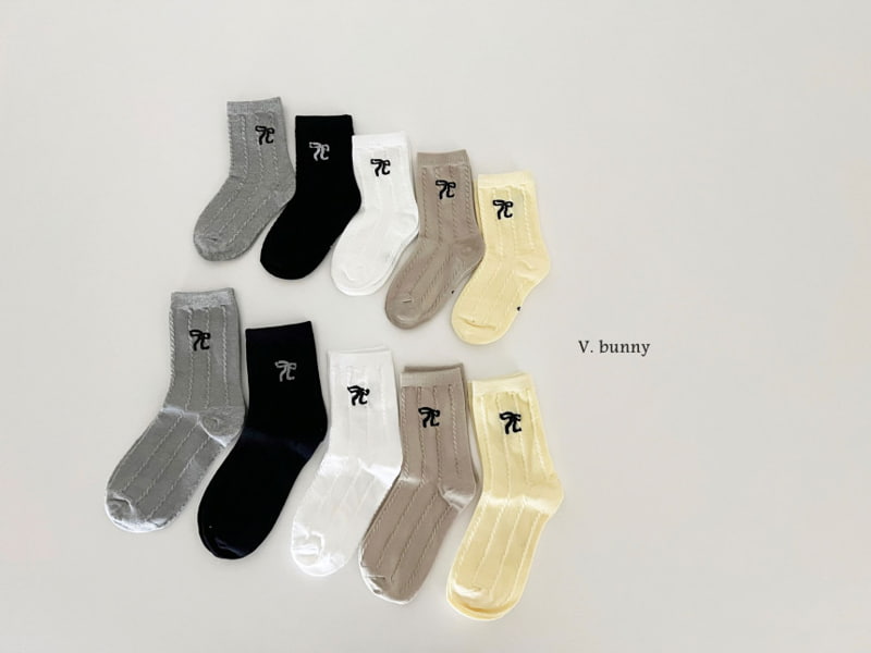 V Bunny - Korean Children Fashion - #todddlerfashion - 5 Color Ribbon Socks - 5