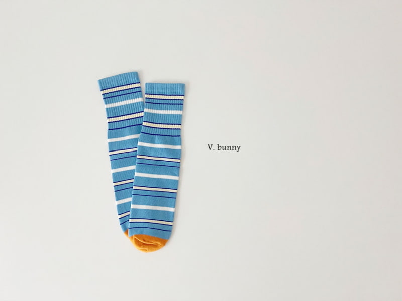 V Bunny - Korean Children Fashion - #toddlerclothing - Stripe Bear Socks - 10