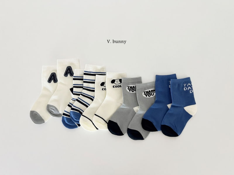 V Bunny - Korean Children Fashion - #todddlerfashion - Thank You Socks - 4