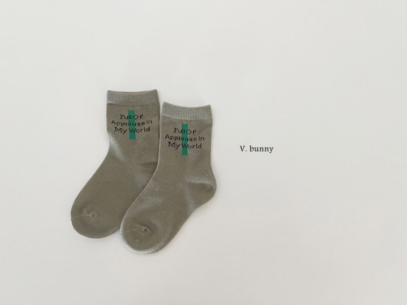 V Bunny - Korean Children Fashion - #toddlerclothing - Worry Socks - 8