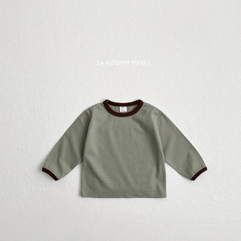 Vivid I - Korean Children Fashion - #Kfashion4kids - Point Colored Tee - 7