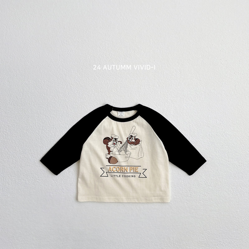 Vivid I - Korean Children Fashion - #Kfashion4kids - Acorn Pie Raglan Tee - 3