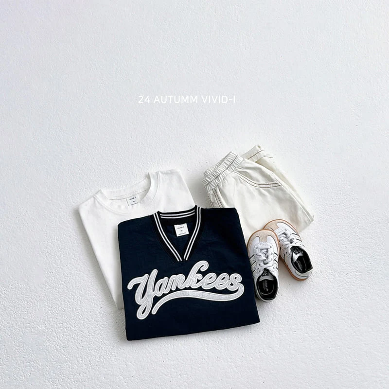 Vivid I - Korean Children Fashion - #Kfashion4kids - Basrak Yankees Sweatshirts - 8