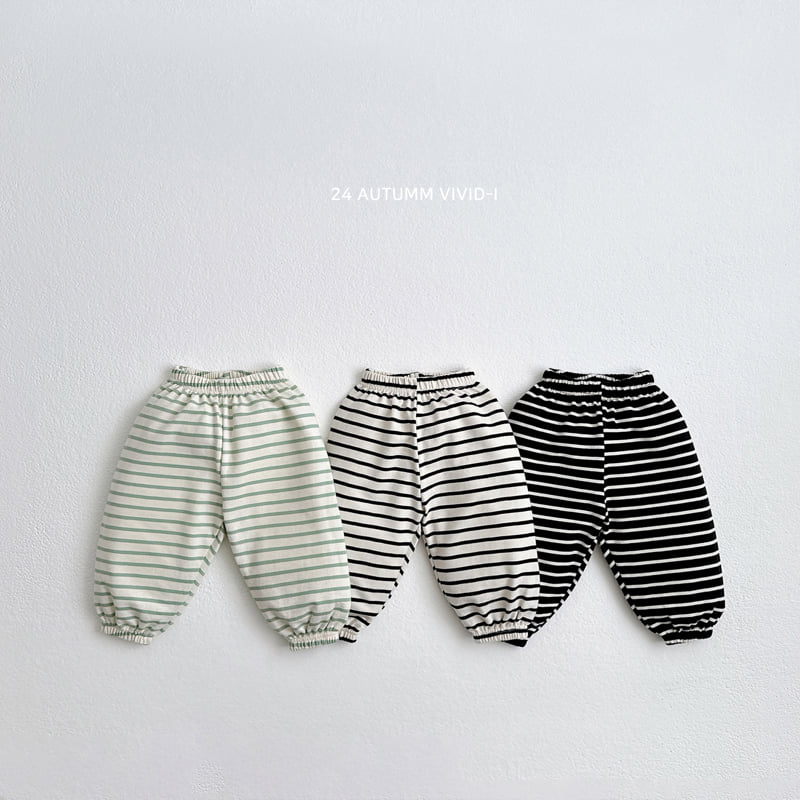 Vivid I - Korean Children Fashion - #Kfashion4kids - Fall Stripe Jogger Pants