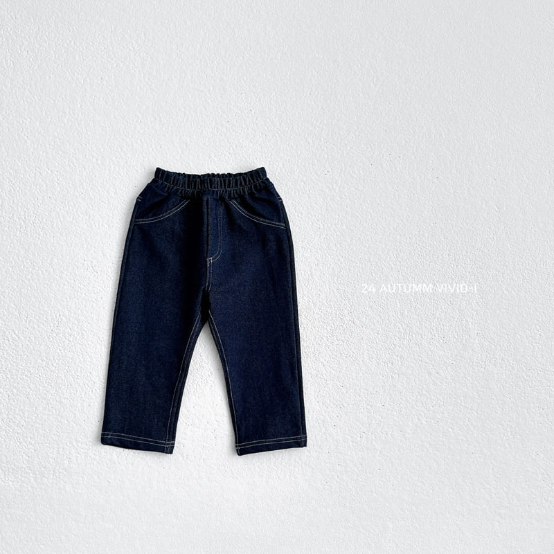 Vivid I - Korean Children Fashion - #childofig - Span Denim Pants - 5