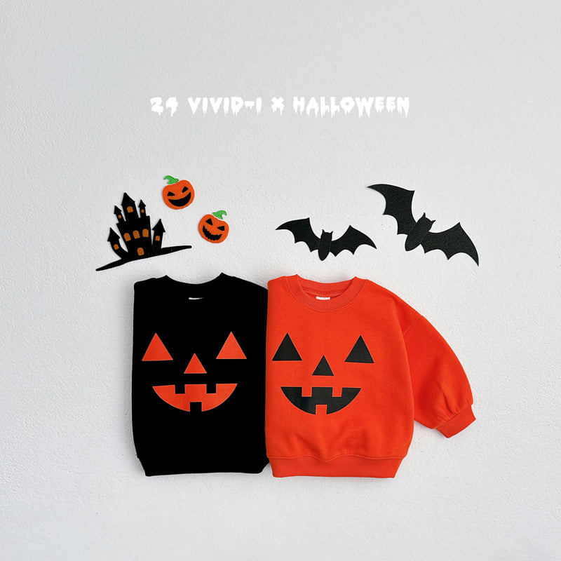 Vivid I - Korean Children Fashion - #childofig - Halloween Pumpskin Sweatshirts