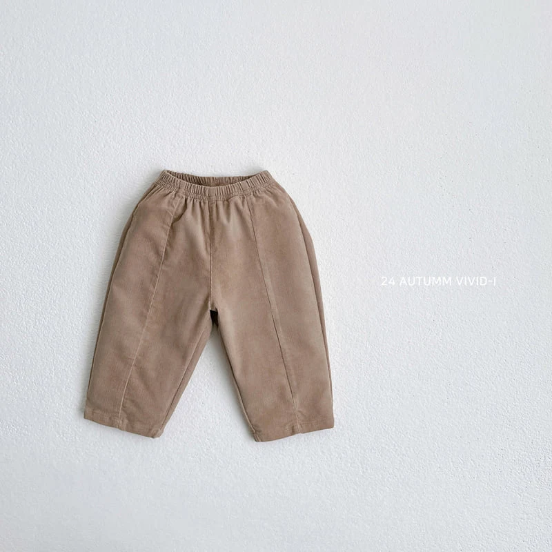 Vivid I - Korean Children Fashion - #childofig - Corduroy Slit Pants - 5