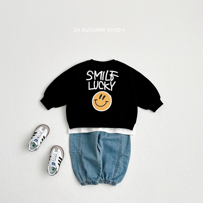 Vivid I - Korean Children Fashion - #childofig - Smile Top Bottom Set - 12