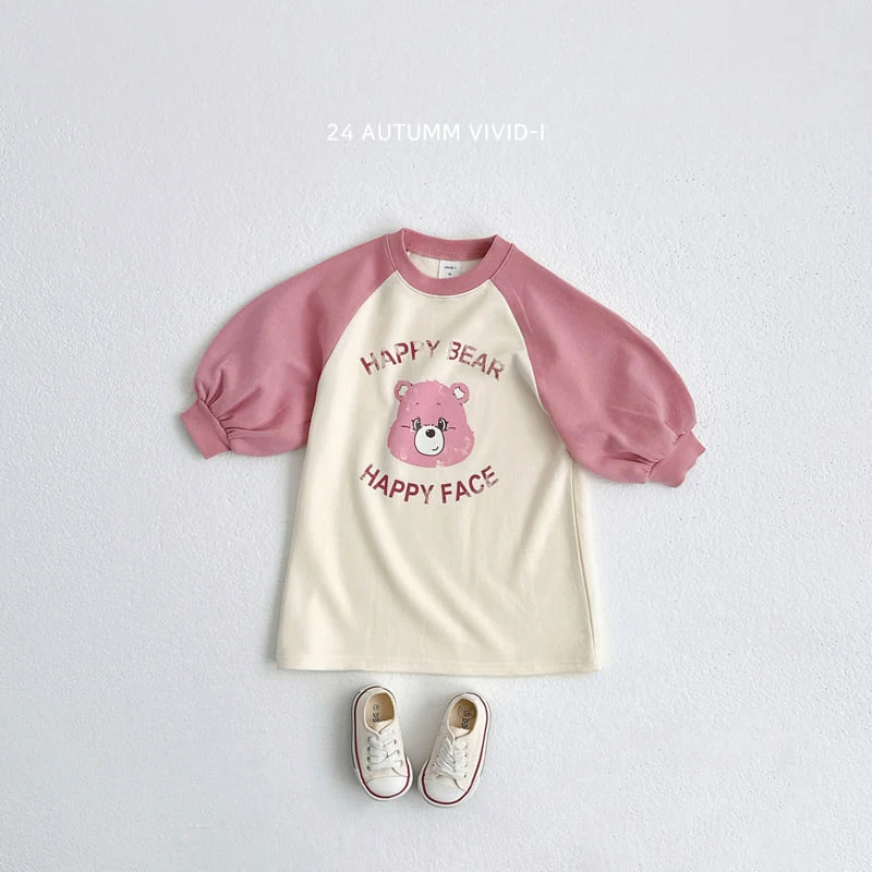 Vivid I - Korean Children Fashion - #stylishchildhood - Bear Raglan One-piece - 4