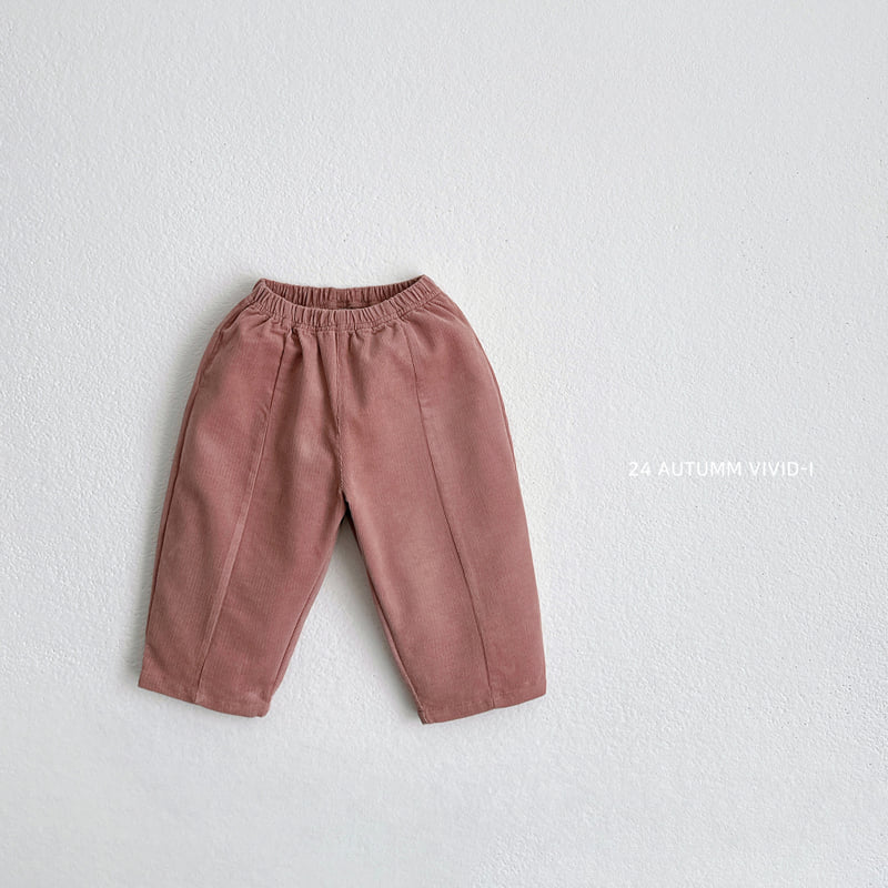 Vivid I - Korean Children Fashion - #childrensboutique - Corduroy Slit Pants - 6