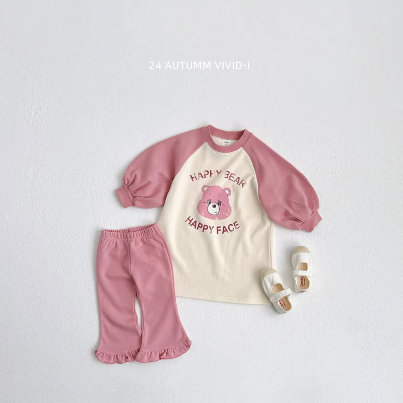 Vivid I - Korean Children Fashion - #childrensboutique - Bear Raglan One-piece - 5