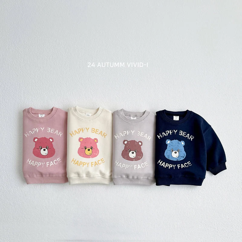 Vivid I - Korean Children Fashion - #childrensboutique - Vintage Bear Sweatshirts