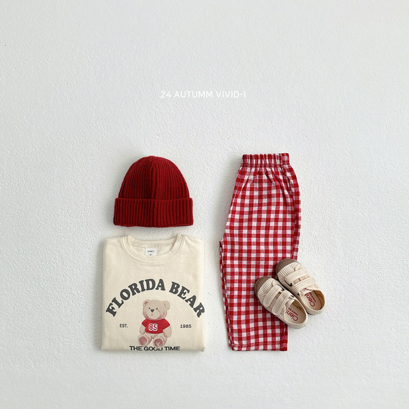 Vivid I - Korean Children Fashion - #childrensboutique - Bear Check Set - 9