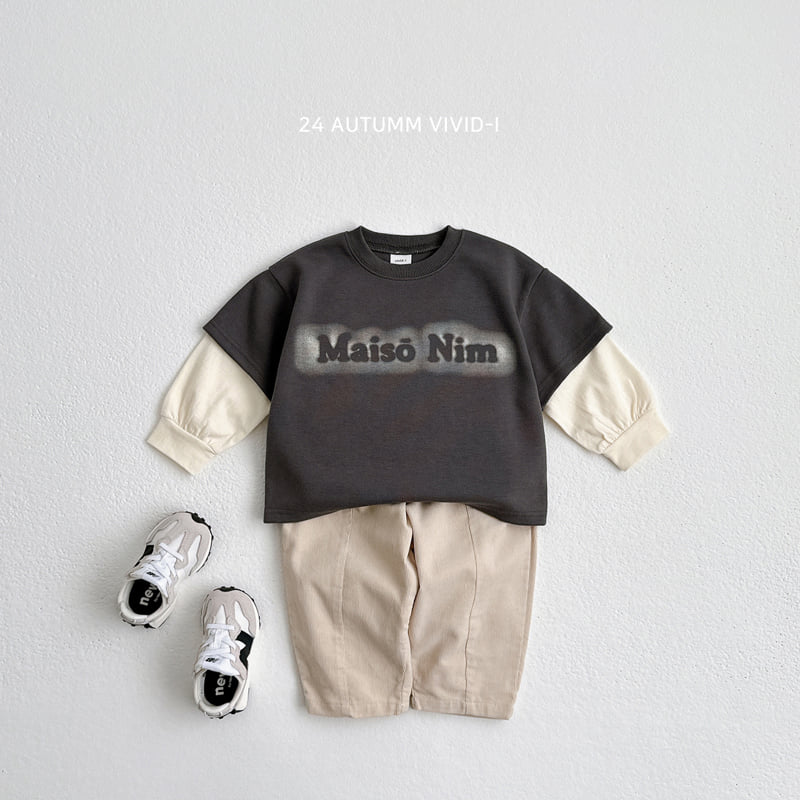 Vivid I - Korean Children Fashion - #designkidswear - Vintage Double Tee - 9