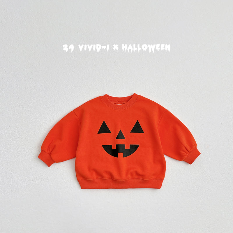 Vivid I - Korean Children Fashion - #designkidswear - Halloween Pumpskin Sweatshirts - 3