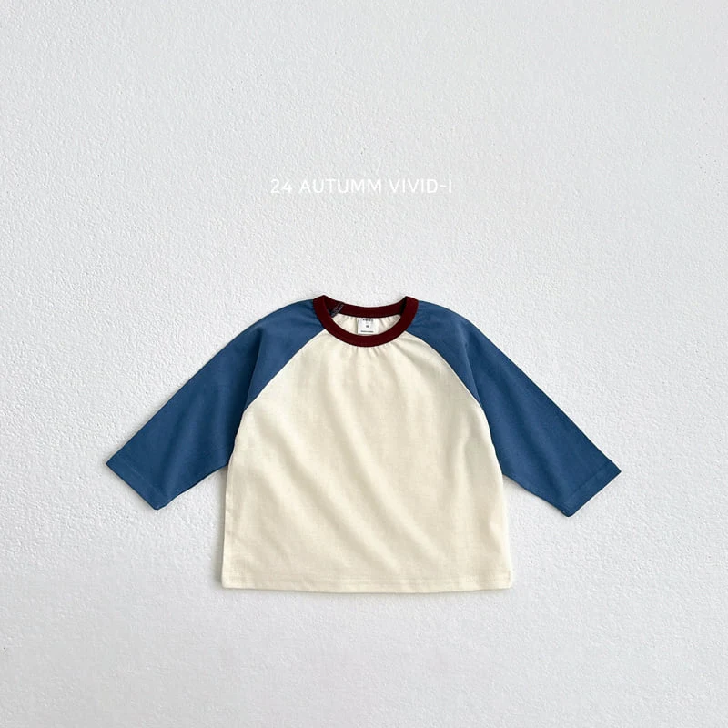 Vivid I - Korean Children Fashion - #designkidswear - Point Raglan Tee - 5