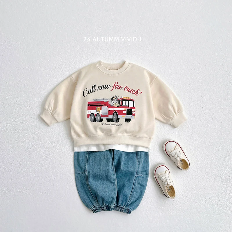 Vivid I - Korean Children Fashion - #designkidswear - Animal Car Sweatshirts - 6