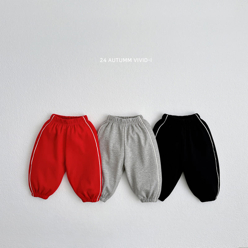 Vivid I - Korean Children Fashion - #discoveringself - Piping Jogger Pants