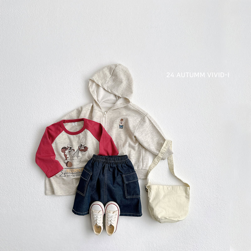 Vivid I - Korean Children Fashion - #discoveringself - Acorn Pie Raglan Tee - 12