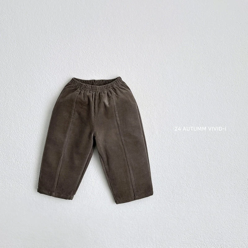 Vivid I - Korean Children Fashion - #discoveringself - Corduroy Slit Pants - 8