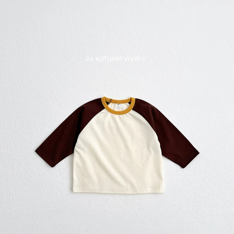 Vivid I - Korean Children Fashion - #discoveringself - Point Raglan Tee - 6