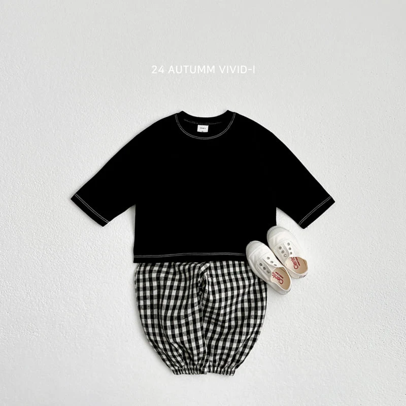 Vivid I - Korean Children Fashion - #discoveringself - Stitch Line Tee - 11