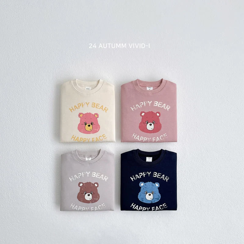 Vivid I - Korean Children Fashion - #discoveringself - Vintage Bear Sweatshirts - 3