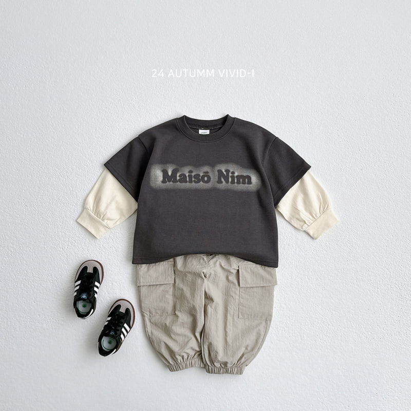 Vivid I - Korean Children Fashion - #fashionkids - Vintage Double Tee - 11