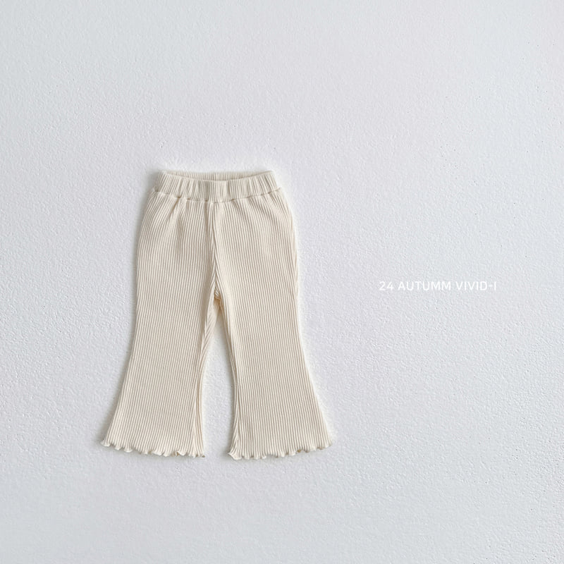 Vivid I - Korean Children Fashion - #fashionkids - Rib Bootscut Pants - 5