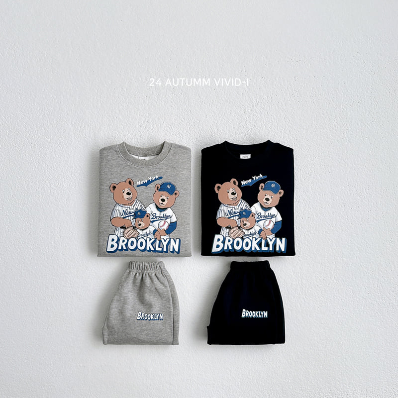 Vivid I - Korean Children Fashion - #fashionkids - Baseball Top Bottom Set