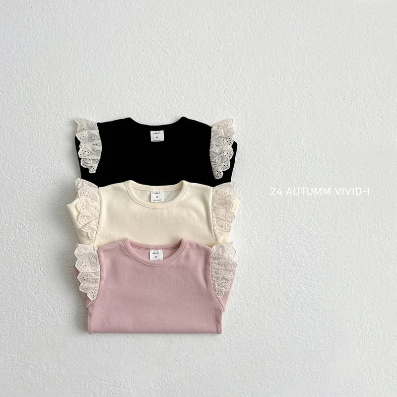 Vivid I - Korean Children Fashion - #fashionkids - Lace Wing Tee