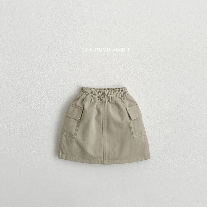 Vivid I - Korean Children Fashion - #fashionkids - Cargo Skirt - 4