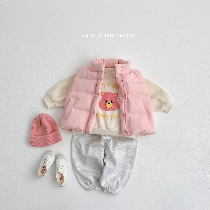 Vivid I - Korean Children Fashion - #kidsshorts - Vintage Bear Sweatshirts - 5