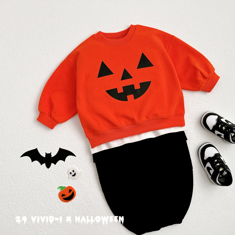 Vivid I - Korean Children Fashion - #kidsstore - Halloween Pumpskin Sweatshirts - 7