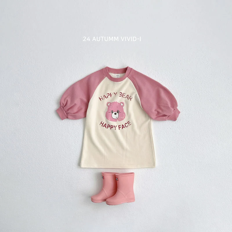 Vivid I - Korean Children Fashion - #kidsstore - Bear Raglan One-piece - 10