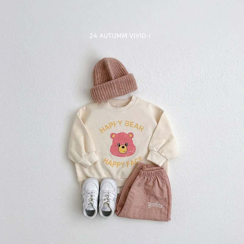 Vivid I - Korean Children Fashion - #kidzfashiontrend - Vintage Bear Sweatshirts - 7