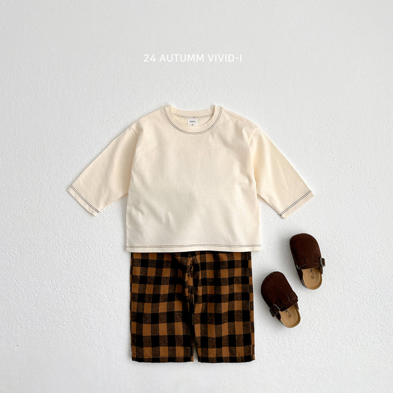 Vivid I - Korean Children Fashion - #littlefashionista - Stitch Line Tee - 3