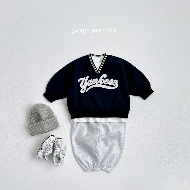 Vivid I - Korean Children Fashion - #littlefashionista - Basrak Yankees Sweatshirts - 9