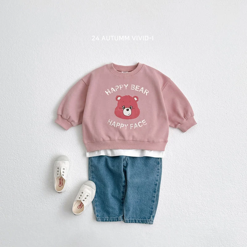 Vivid I - Korean Children Fashion - #littlefashionista - Vintage Bear Sweatshirts - 9